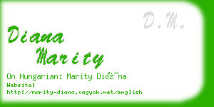 diana marity business card